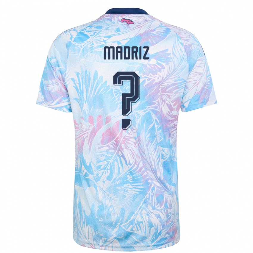 ילדים קוסטה ריקה אברהם מדריץ בוליו #0 כחול שמיים כהה ורוד הרחק ג'רזי 26-28 חולצה קצרה