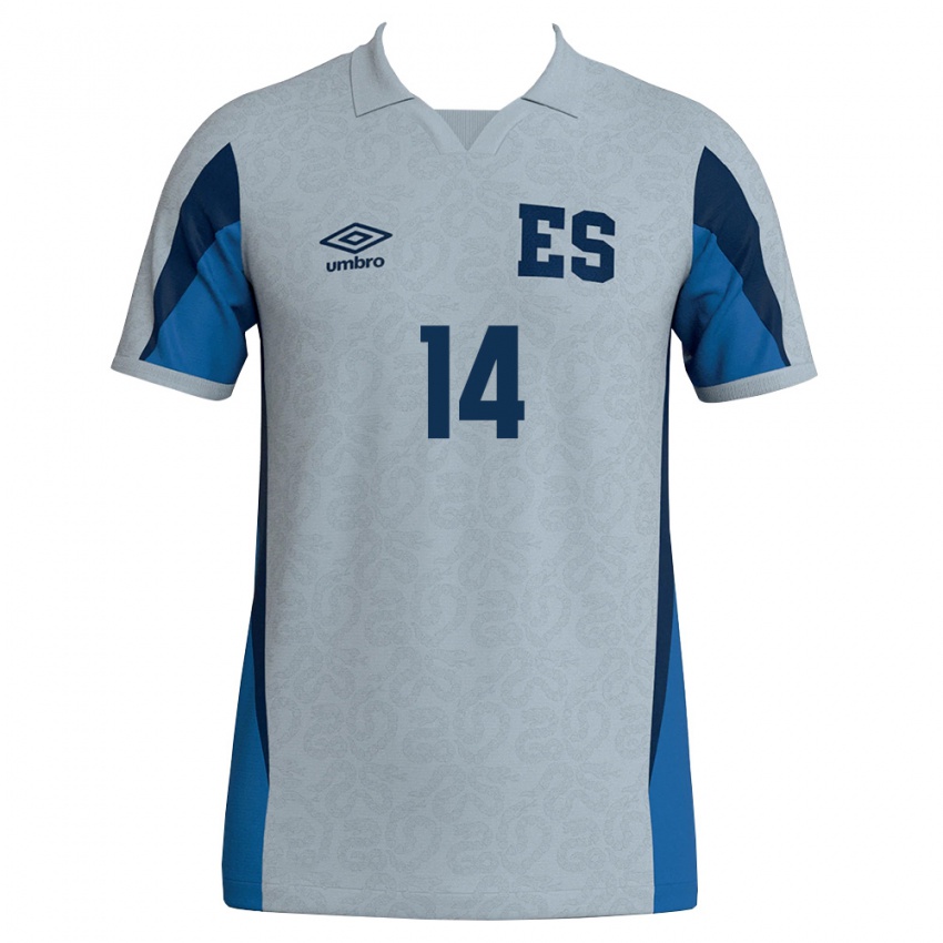 ילדים אל סלוודור פרנקו הררה #14 לבן כחול שמיים הרחק ג'רזי 26-28 חולצה קצרה