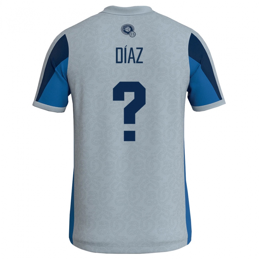 ילדים אל סלוודור יסמין דיאז #0 לבן כחול שמיים הרחק ג'רזי 26-28 חולצה קצרה