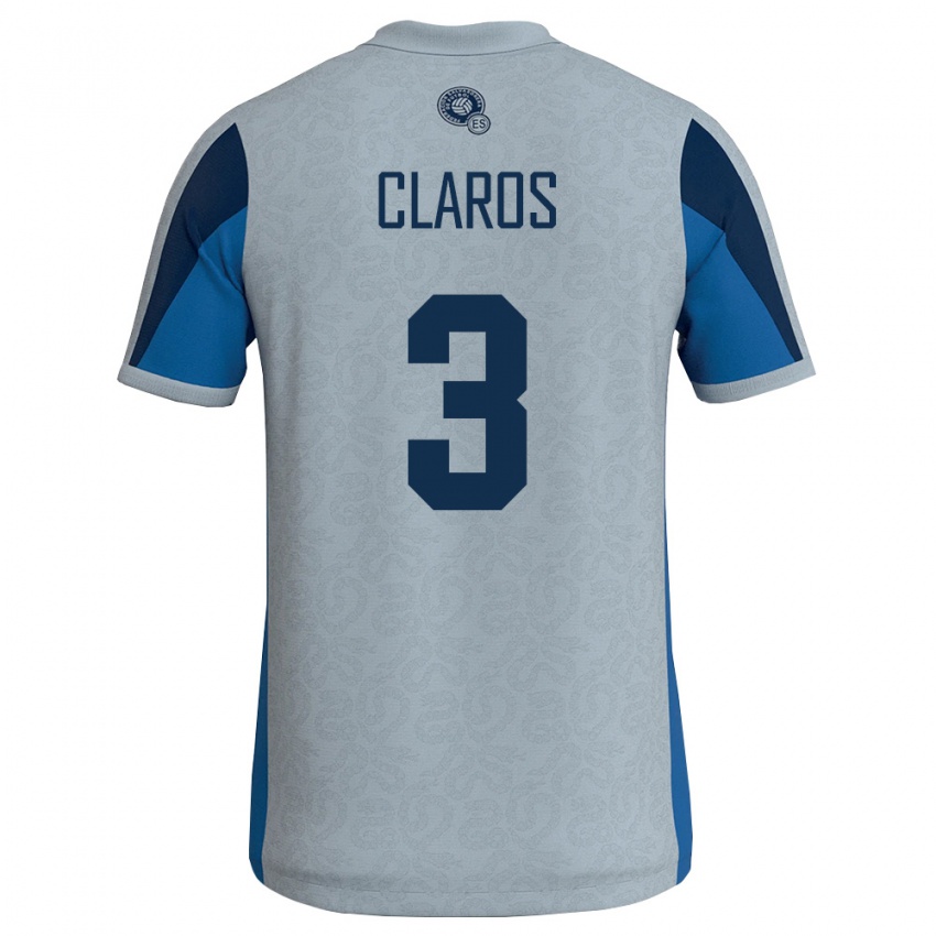 ילדים אל סלוודור ליסנדרו קלארוס #3 לבן כחול שמיים הרחק ג'רזי 26-28 חולצה קצרה