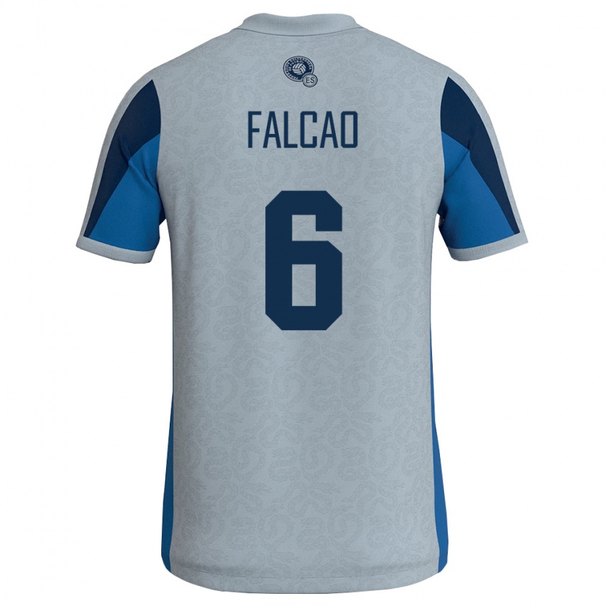 ילדים אל סלוודור קיאנו פלקאו #6 לבן כחול שמיים הרחק ג'רזי 26-28 חולצה קצרה