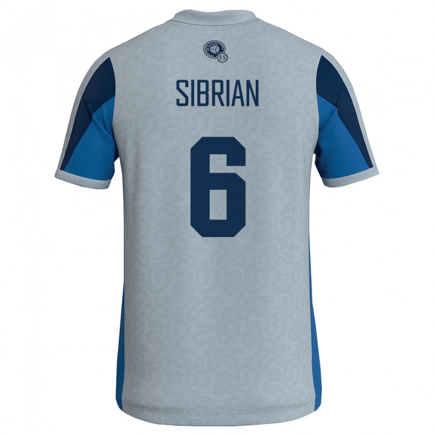 ילדים אל סלוודור David Sibrian #6 לבן כחול שמיים הרחק ג'רזי 26-28 חולצה קצרה