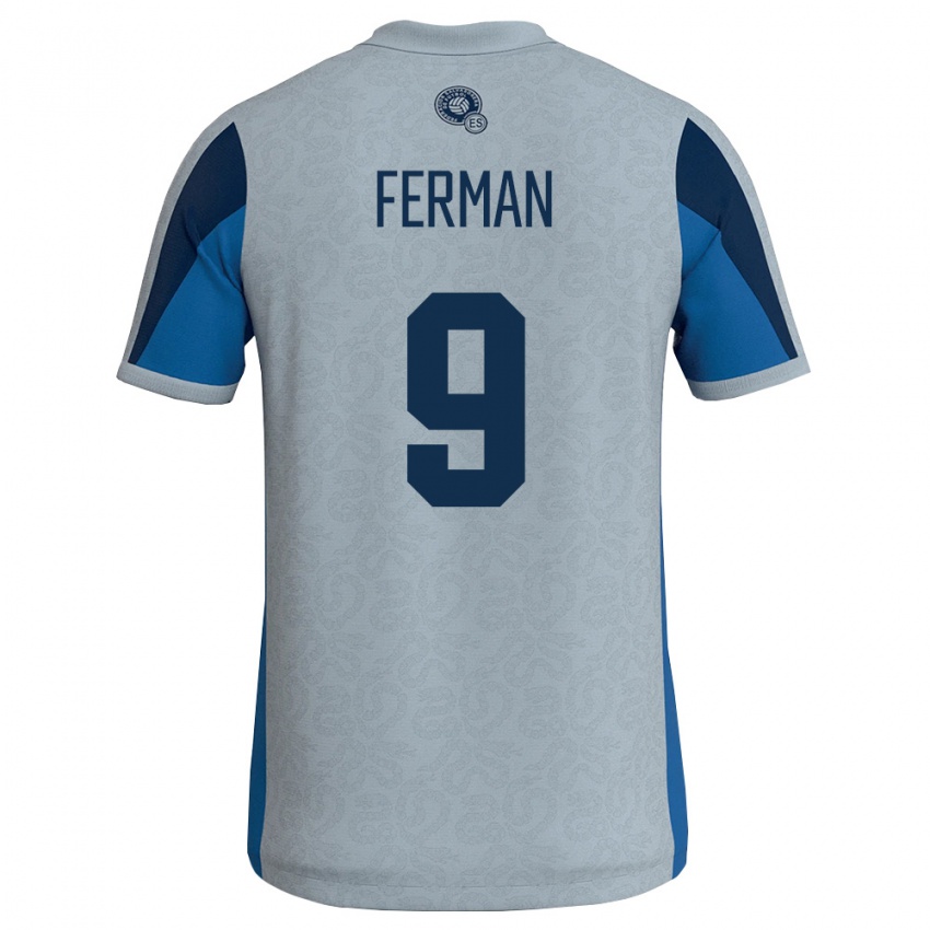 ילדים אל סלוודור חביאר פרמן #9 לבן כחול שמיים הרחק ג'רזי 26-28 חולצה קצרה