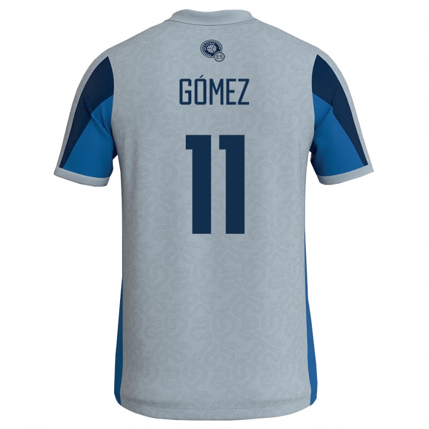 ילדים אל סלוודור Luis Gómez #11 לבן כחול שמיים הרחק ג'רזי 26-28 חולצה קצרה