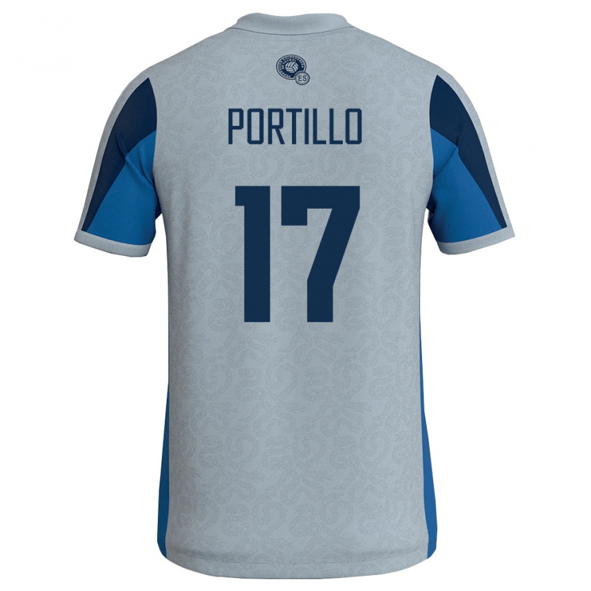 ילדים אל סלוודור אנדרסון פורטיו #17 לבן כחול שמיים הרחק ג'רזי 26-28 חולצה קצרה