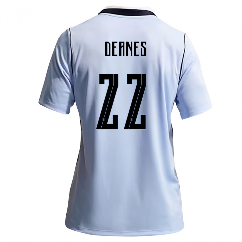 גברים אורוגוואי Tiago Deanes #22 כחול שמיים לבן ג'רזי ביתית 26-28 חולצה קצרה