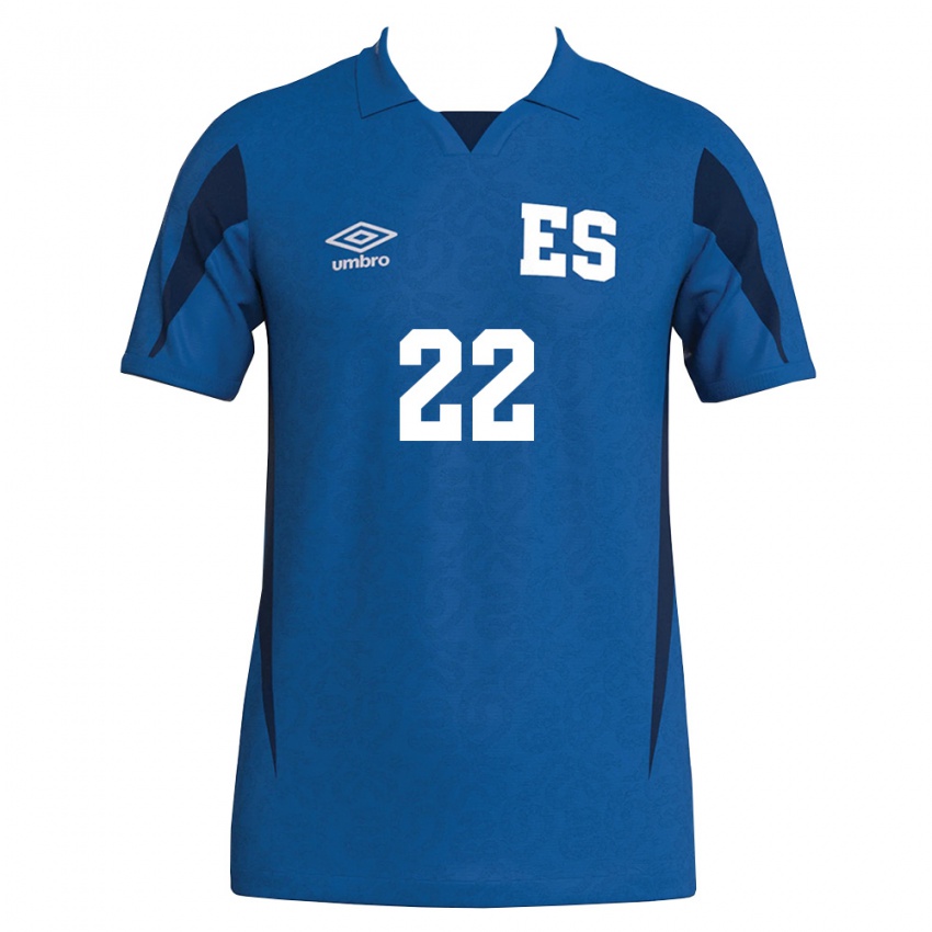 גברים אל סלוודור בנג'י ויאלובוס #22 כחול כהה ג'רזי ביתית 26-28 חולצה קצרה