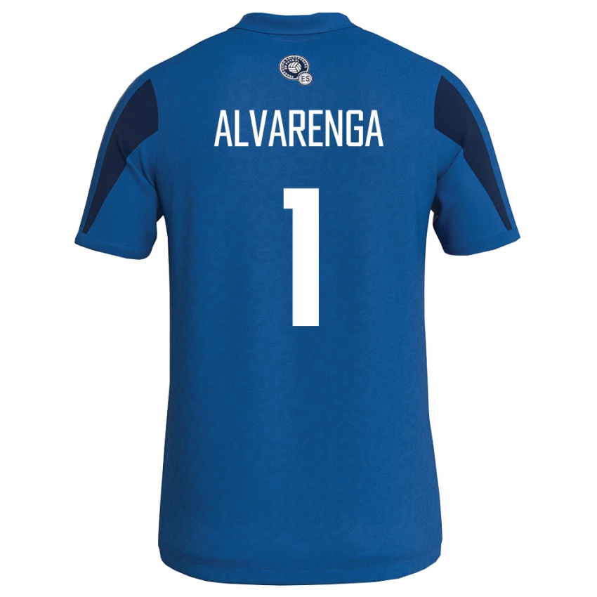 גברים אל סלוודור José Alvarenga #1 כחול כהה ג'רזי ביתית 26-28 חולצה קצרה