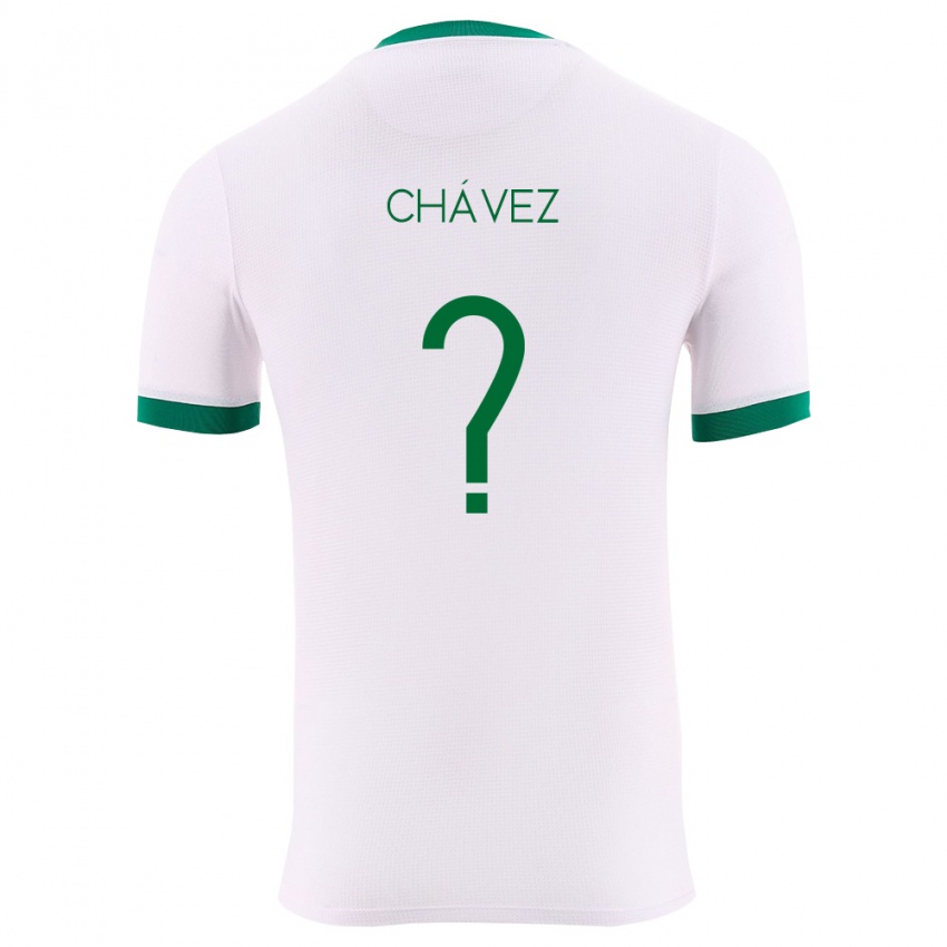 גברים בוליביה Benjamín Chávez #0 לבן ירוק אדום הרחק ג'רזי 26-28 חולצה קצרה