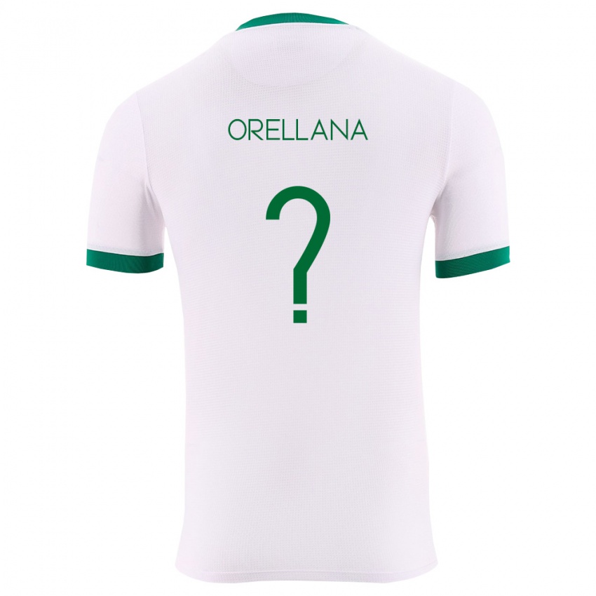 גברים בוליביה Briseyda Orellana #0 לבן ירוק אדום הרחק ג'רזי 26-28 חולצה קצרה