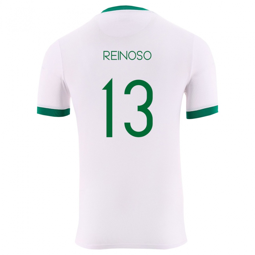 גברים בוליביה חאיר ריינוסו #13 לבן ירוק אדום הרחק ג'רזי 26-28 חולצה קצרה