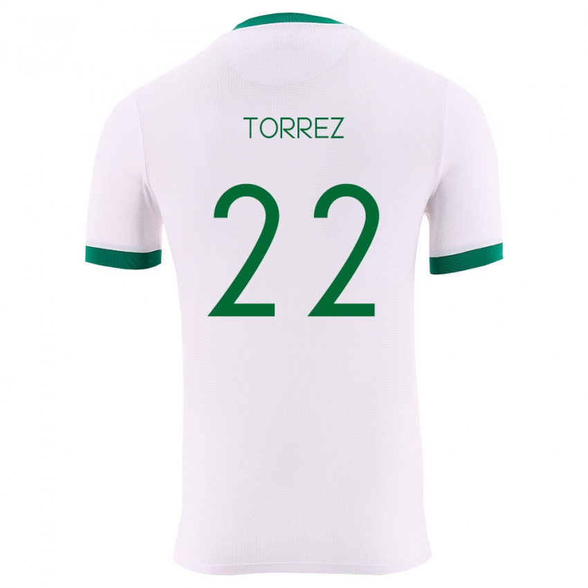 גברים בוליביה Marcelo Torrez #22 לבן ירוק אדום הרחק ג'רזי 26-28 חולצה קצרה