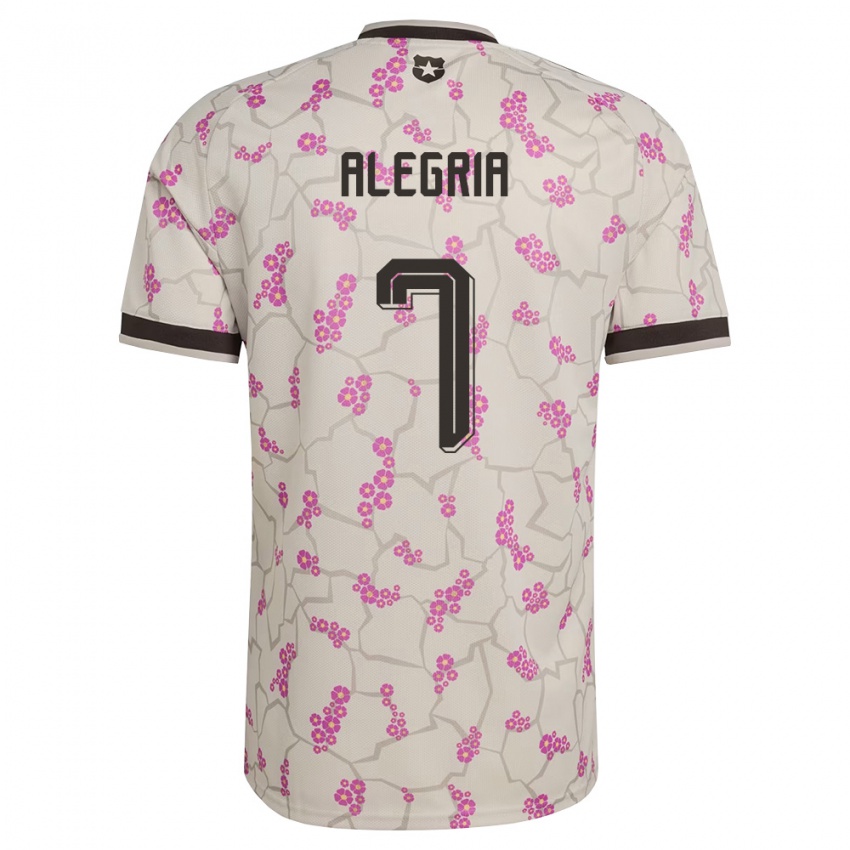 גברים צ'ילה Ian Alegría #7 לבן סגול הרחק ג'רזי 26-28 חולצה קצרה