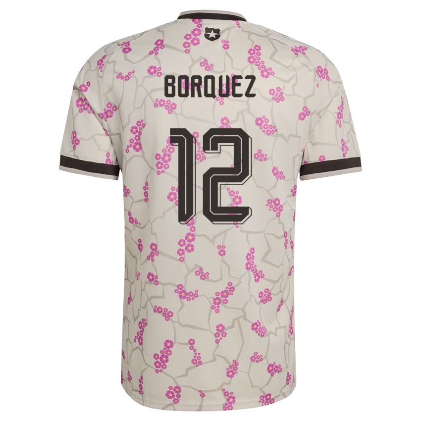 גברים צ'ילה Gabriela Bórquez #12 לבן סגול הרחק ג'רזי 26-28 חולצה קצרה