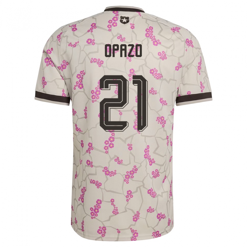 גברים צ'ילה Diego Opazo #21 לבן סגול הרחק ג'רזי 26-28 חולצה קצרה