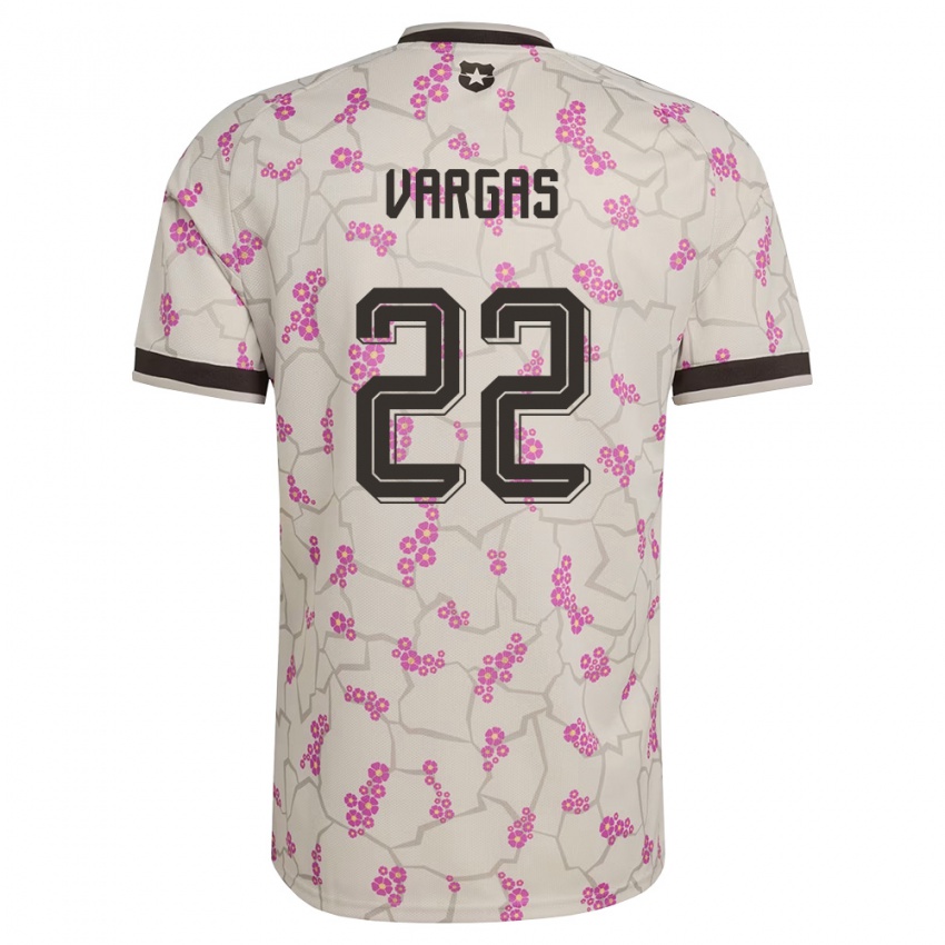 גברים צ'ילה Diego Vargas #22 לבן סגול הרחק ג'רזי 26-28 חולצה קצרה