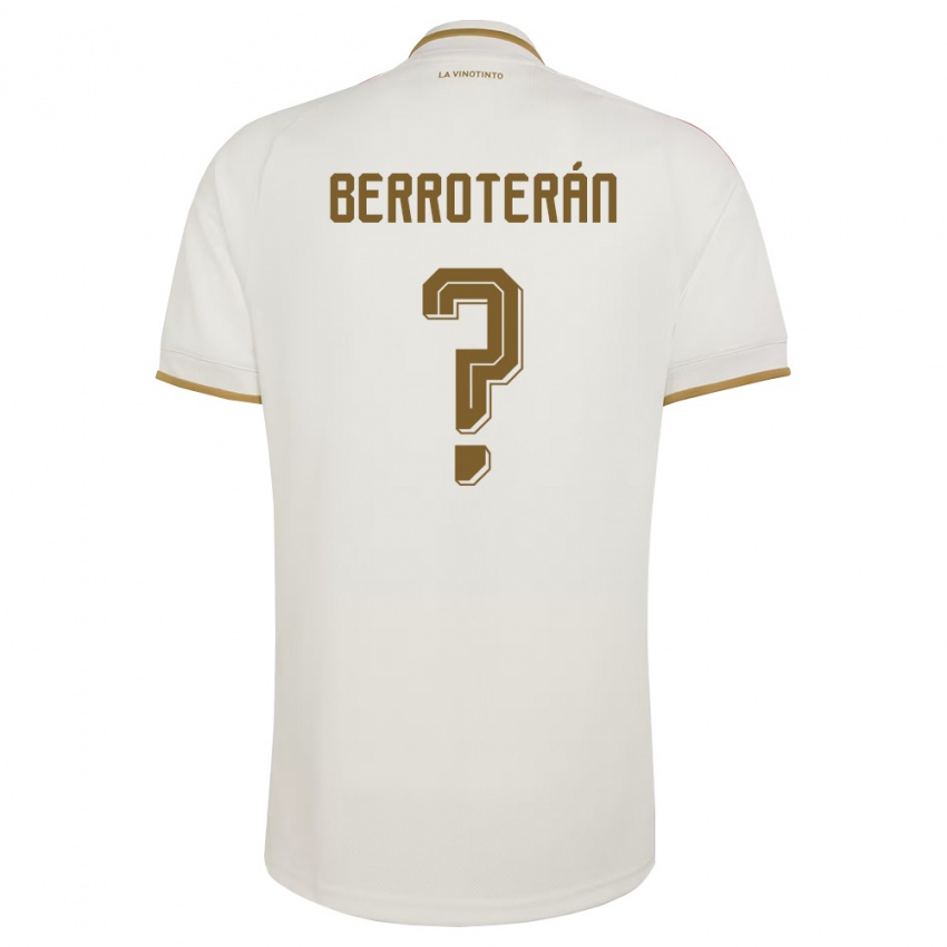 גברים ונצואלה Yimvert Berroterán #0 שמנת צהוב הרחק ג'רזי 26-28 חולצה קצרה