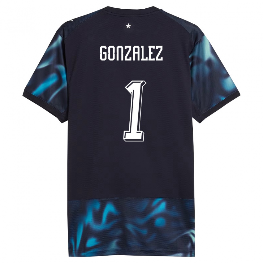 גברים פרגוואי Ángel González #1 כהה כחול שמיים הרחק ג'רזי 26-28 חולצה קצרה