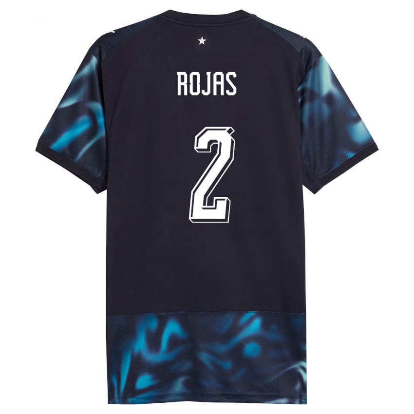 גברים פרגוואי Robert Rojas #2 כהה כחול שמיים הרחק ג'רזי 26-28 חולצה קצרה