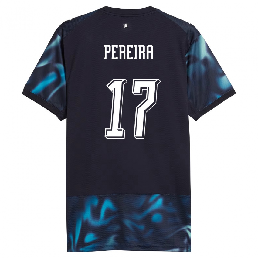גברים פרגוואי Kevin Pereira #17 כהה כחול שמיים הרחק ג'רזי 26-28 חולצה קצרה