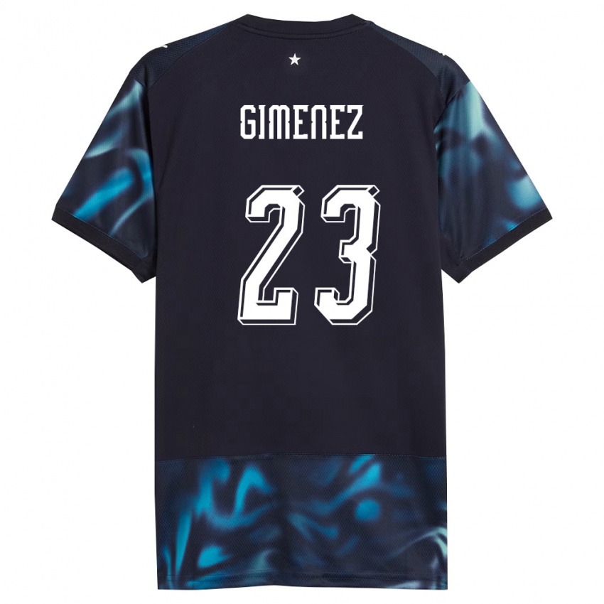 גברים פרגוואי Miguel Giménez #23 כהה כחול שמיים הרחק ג'רזי 26-28 חולצה קצרה