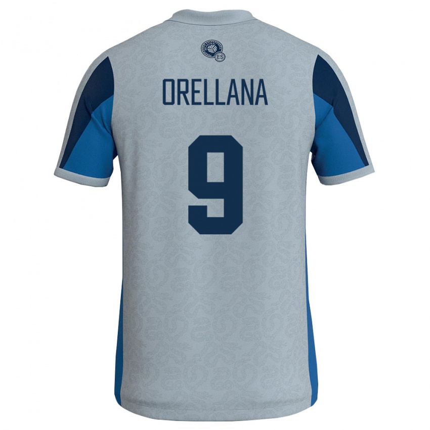 גברים אל סלוודור Josías Orellana #9 לבן כחול שמיים הרחק ג'רזי 26-28 חולצה קצרה