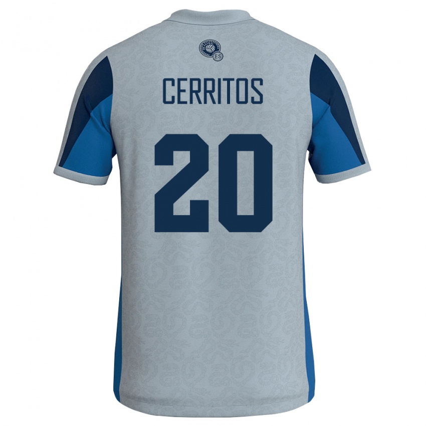 גברים אל סלוודור מאוריסיו חוסואה סריטוס סראביה #20 לבן כחול שמיים הרחק ג'רזי 26-28 חולצה קצרה