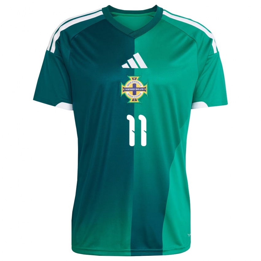 נשים צפון אירלנד מורשה אוניל #11 ירוק לבן ג'רזי ביתית 26-28 חולצה קצרה