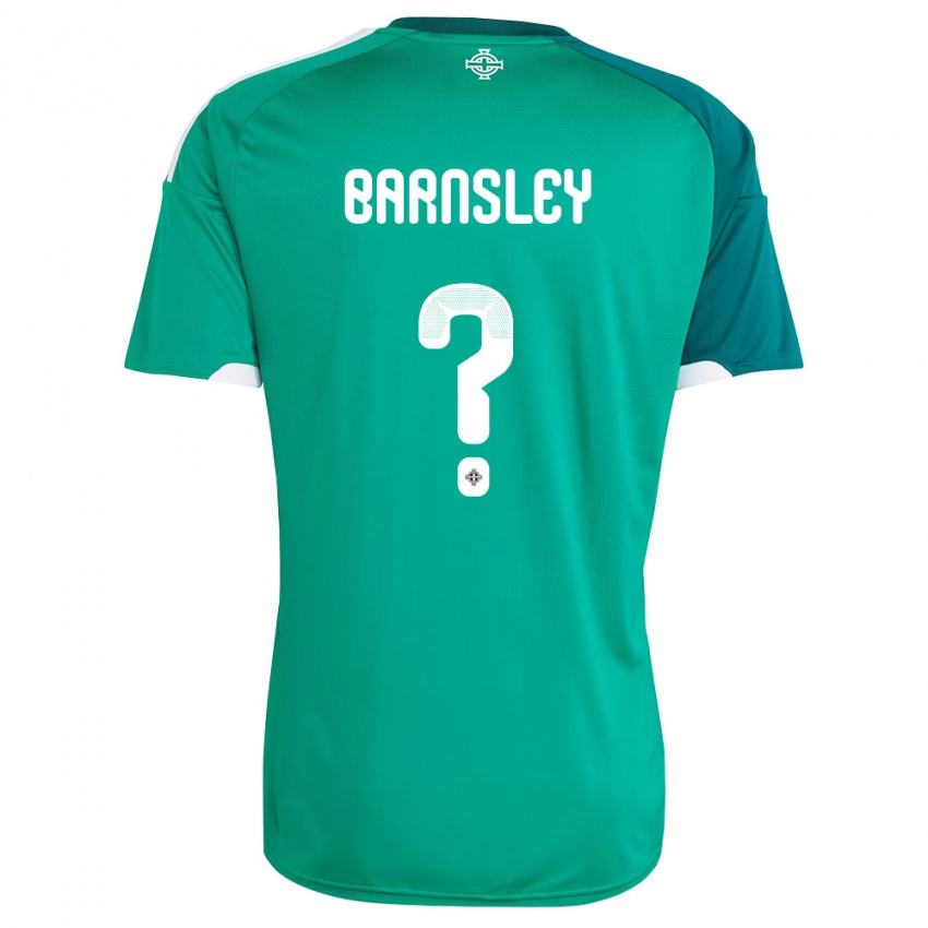 נשים צפון אירלנד פרייזר ברנסלי #0 ירוק לבן ג'רזי ביתית 26-28 חולצה קצרה