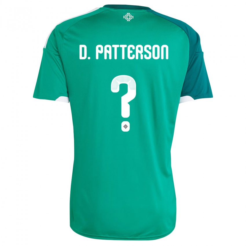 נשים צפון אירלנד Dan Patterson #0 ירוק לבן ג'רזי ביתית 26-28 חולצה קצרה