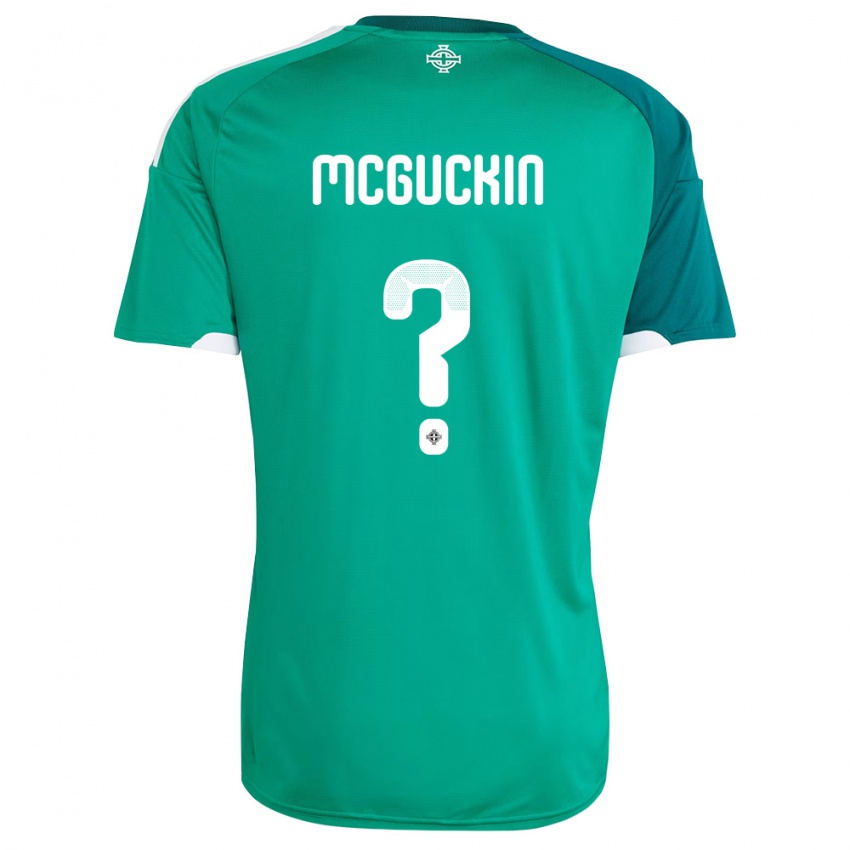 נשים צפון אירלנד קירן מקגוקין #0 ירוק לבן ג'רזי ביתית 26-28 חולצה קצרה