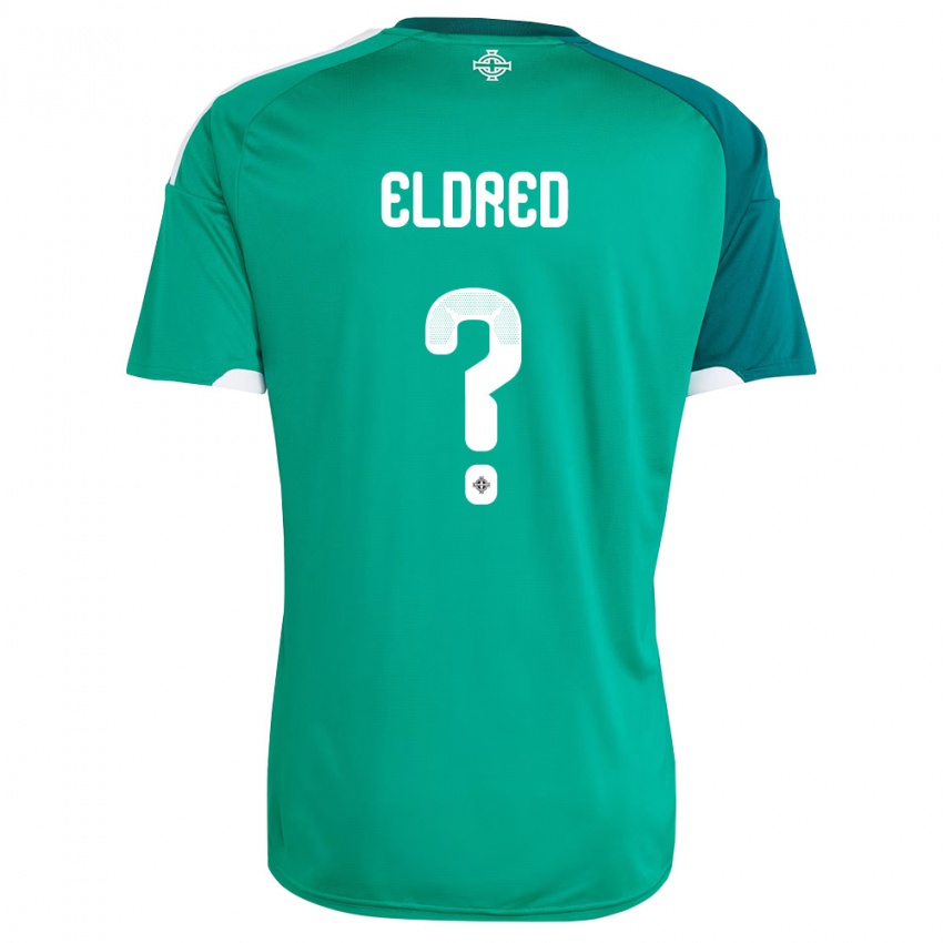 נשים צפון אירלנד סידני אלדרד #0 ירוק לבן ג'רזי ביתית 26-28 חולצה קצרה