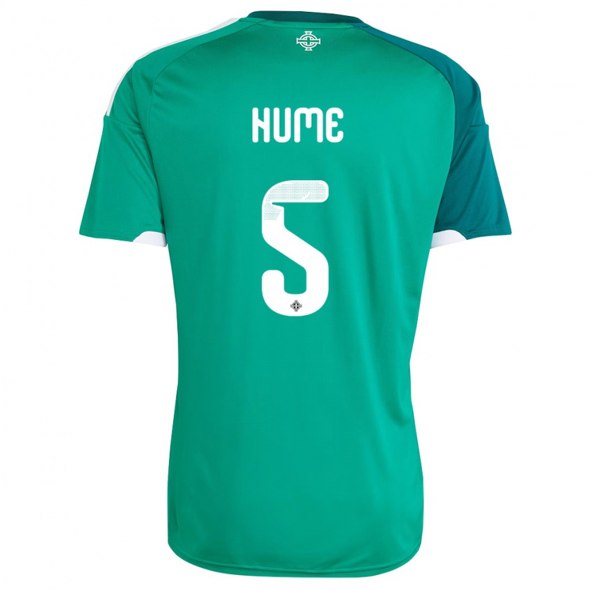 נשים צפון אירלנד טריי היום #5 ירוק לבן ג'רזי ביתית 26-28 חולצה קצרה