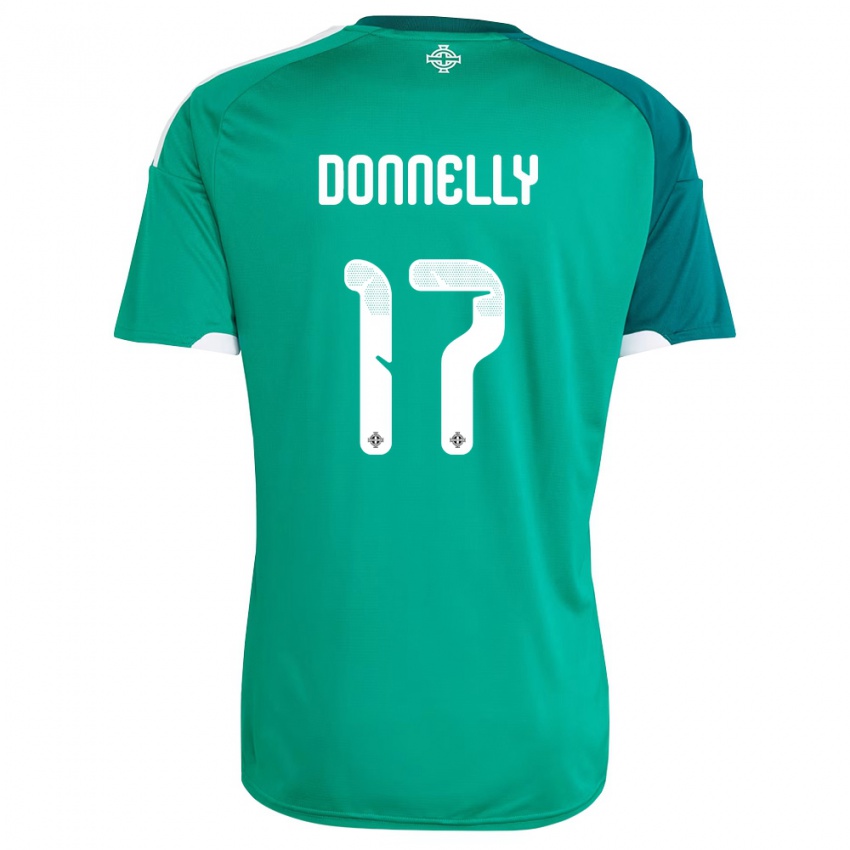 נשים צפון אירלנד ריאן דונלי #17 ירוק לבן ג'רזי ביתית 26-28 חולצה קצרה