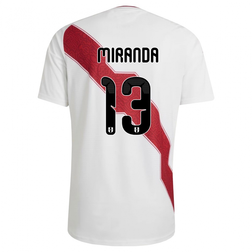 נשים פרו Yoselin Miranda #13 לבן אדום שחור ג'רזי ביתית 26-28 חולצה קצרה