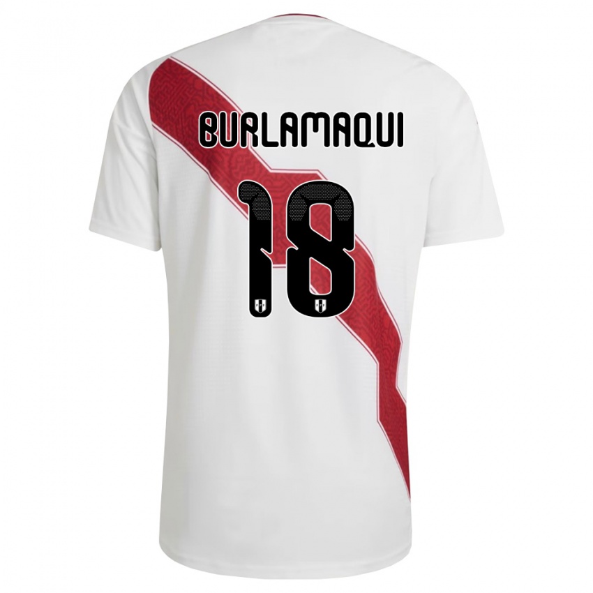 נשים פרו אלסנדרו בורלמקי #18 לבן אדום שחור ג'רזי ביתית 26-28 חולצה קצרה