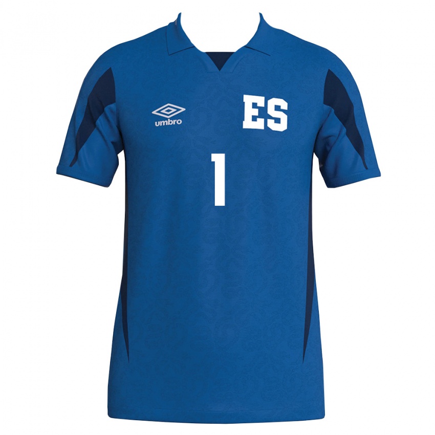 נשים אל סלוודור אידליה סראנו #1 כחול כהה ג'רזי ביתית 26-28 חולצה קצרה