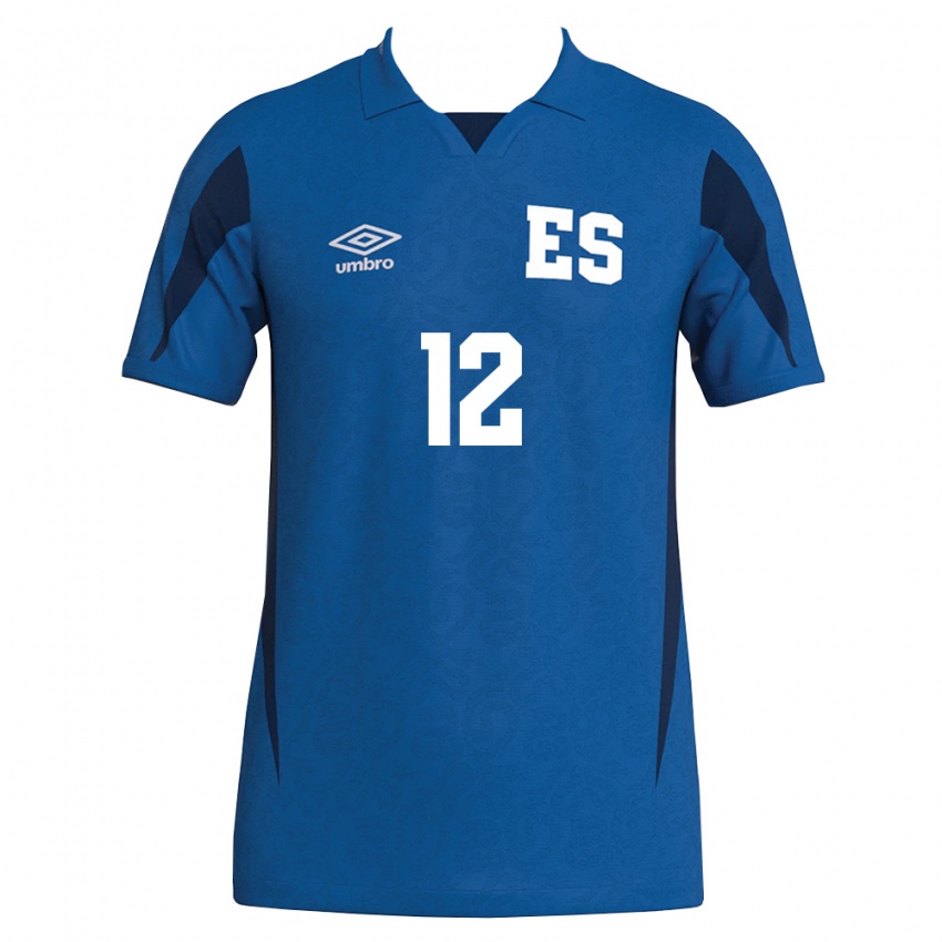 נשים אל סלוודור אביגיל לופז #12 כחול כהה ג'רזי ביתית 26-28 חולצה קצרה