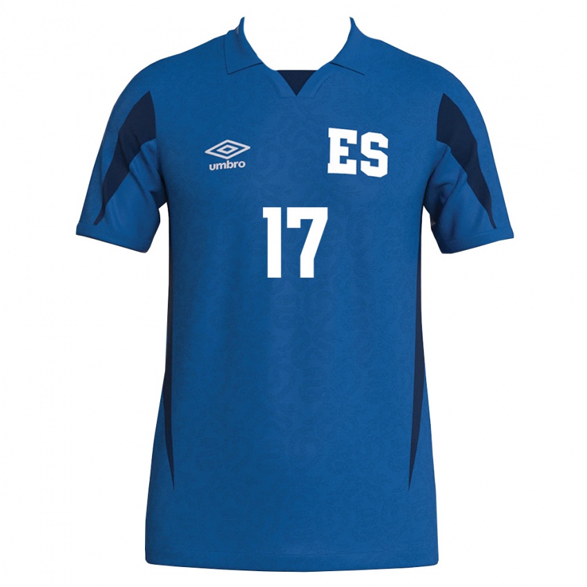 נשים אל סלוודור קווין רומן #17 כחול כהה ג'רזי ביתית 26-28 חולצה קצרה