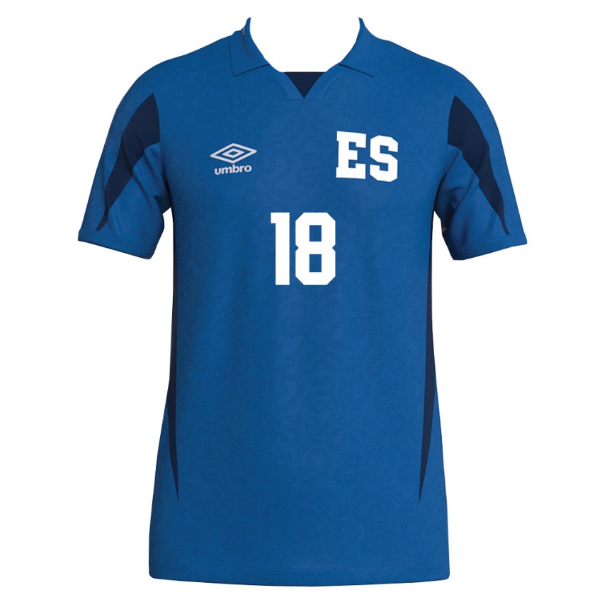 נשים אל סלוודור אדריאל מרטינז #18 כחול כהה ג'רזי ביתית 26-28 חולצה קצרה