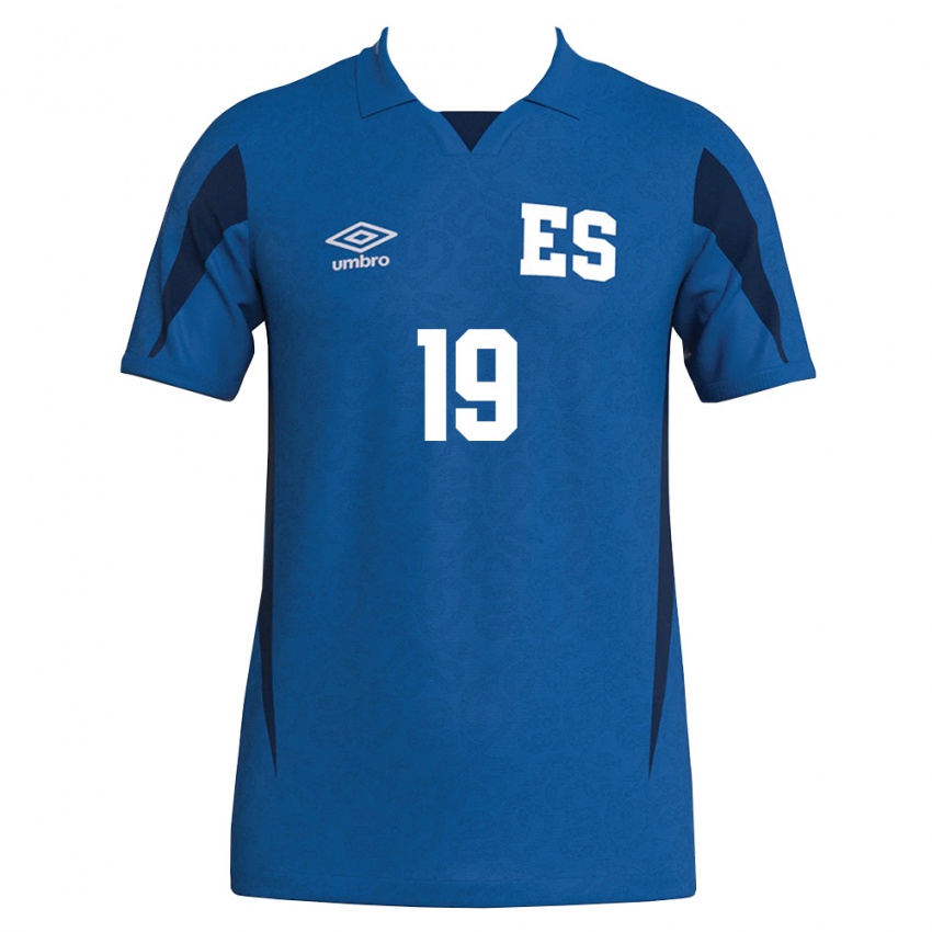 נשים אל סלוודור כריסטופר ארגוטה #19 כחול כהה ג'רזי ביתית 26-28 חולצה קצרה