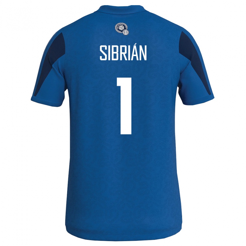 נשים אל סלוודור סרג'יו סיבריאן #1 כחול כהה ג'רזי ביתית 26-28 חולצה קצרה