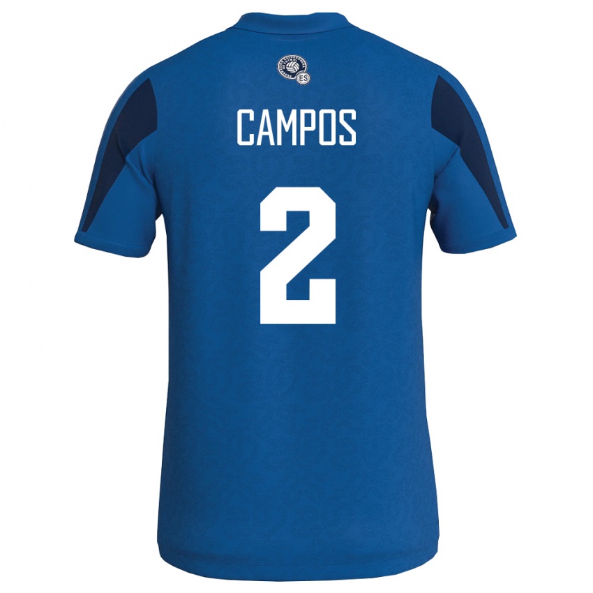 נשים אל סלוודור אדוניס קמפוס #2 כחול כהה ג'רזי ביתית 26-28 חולצה קצרה