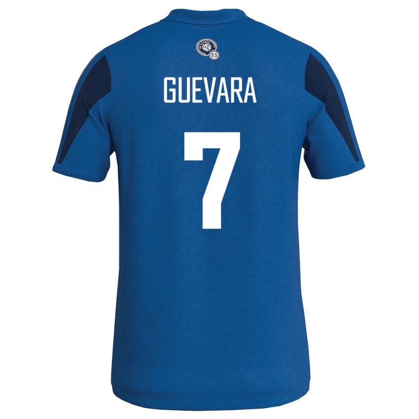 נשים אל סלוודור Alex Guevara #7 כחול כהה ג'רזי ביתית 26-28 חולצה קצרה