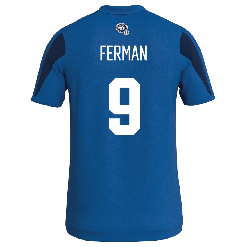 נשים אל סלוודור חביאר פרמן #9 כחול כהה ג'רזי ביתית 26-28 חולצה קצרה