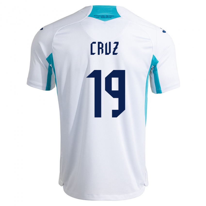 נשים הונדורס ראסל אנטוניו קרוז ואלה #19 לבן כחול כחול שמיים ג'רזי ביתית 26-28 חולצה קצרה