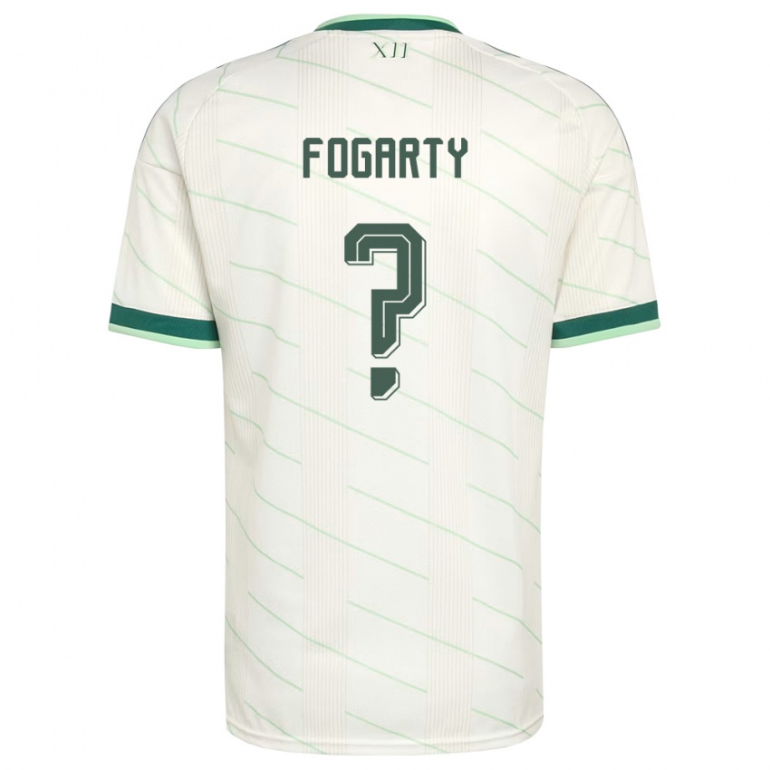 נשים צפון אירלנד טום פוגרטי #0 לבן ירוק הרחק ג'רזי 26-28 חולצה קצרה