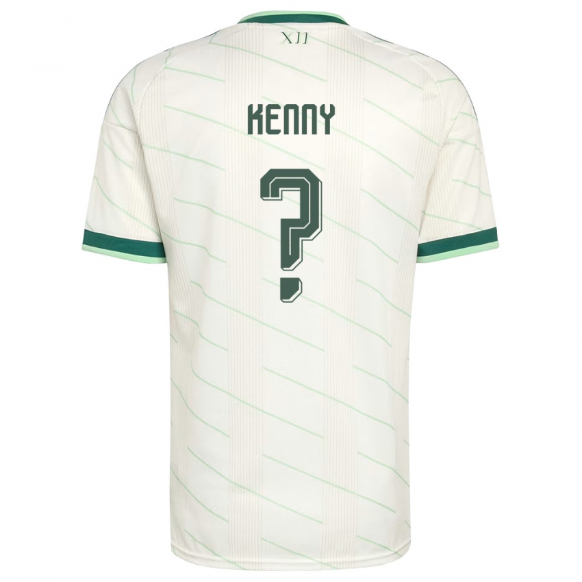 נשים צפון אירלנד אוון קני #0 לבן ירוק הרחק ג'רזי 26-28 חולצה קצרה