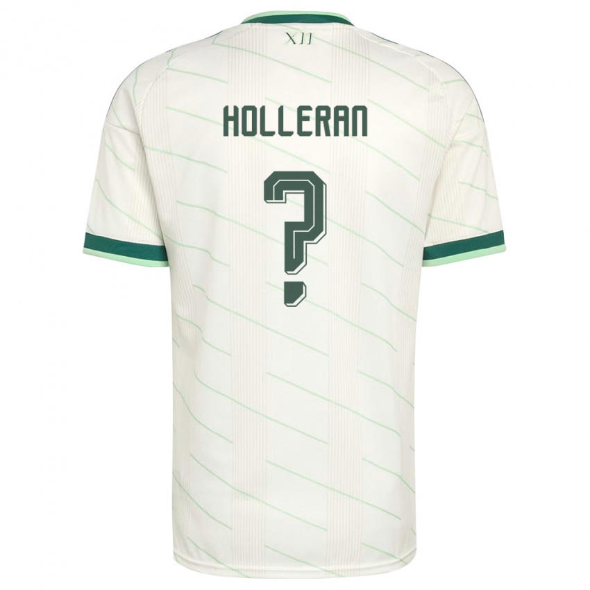 נשים צפון אירלנד Daithi Holleran #0 לבן ירוק הרחק ג'רזי 26-28 חולצה קצרה