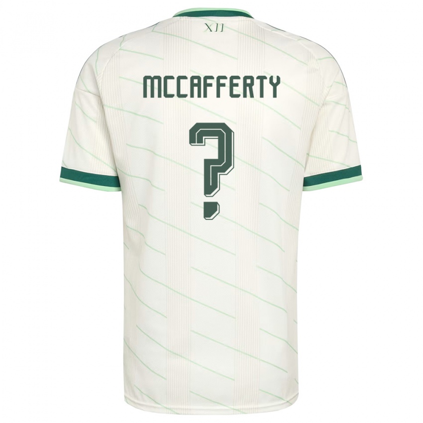 נשים צפון אירלנד Jay Mccafferty #0 לבן ירוק הרחק ג'רזי 26-28 חולצה קצרה